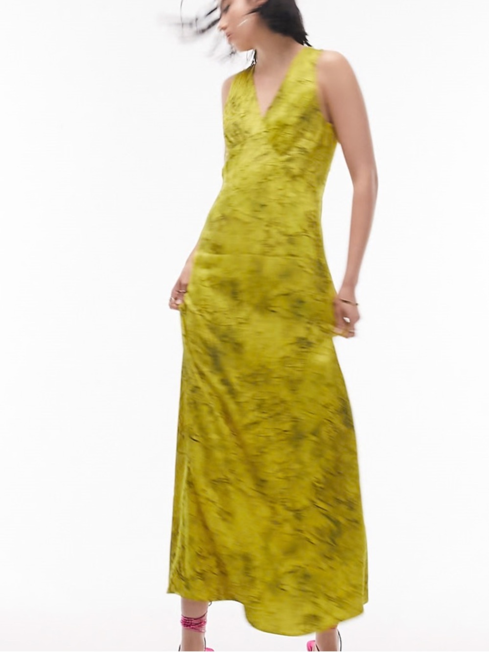 Topshop V-Neck Maxi Dress Sz 4